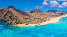 Imagem de Porto Santo com risco muito elevado de radiação UV