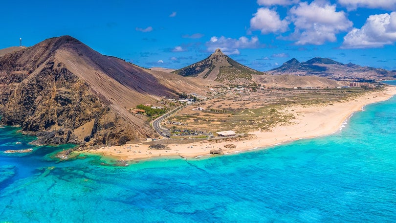 Imagem de Porto Santo com risco muito elevado de radiação UV