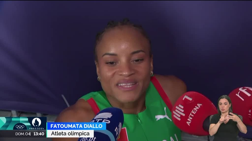 400 metros barreiras. Fatoumata Diallo nas meias finais