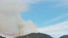 Imagem de Incêndio no Jardim da Serra continua a deflagrar