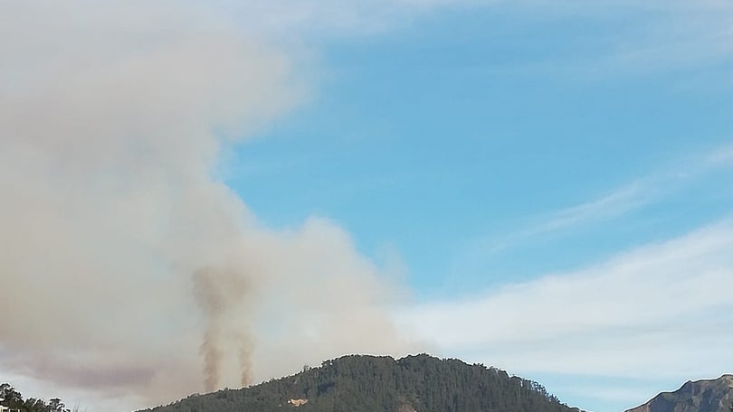 Imagem de Incêndio no Jardim da Serra continua a deflagrar