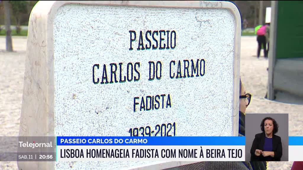 Passeio Carlos do Carmo. Lisboa homenageia fadista com nome à beira Tejo