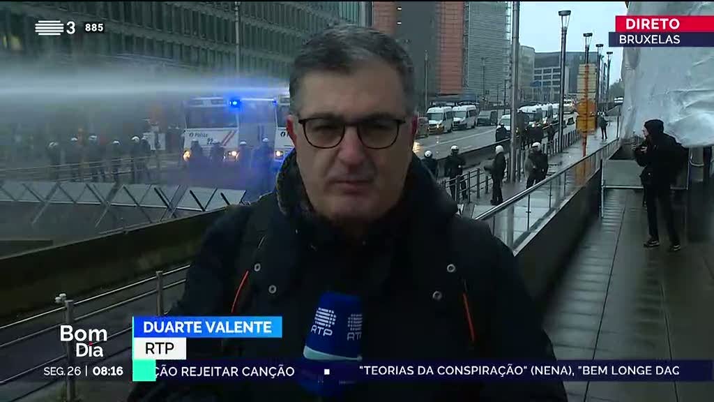 Agricultores UE. Agricultores protestam em Bruxelas