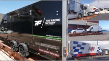 Imagem de Os carros das equipas do campeonato nacional de ralis chegaram hoje à Madeira para participar no rali da Calheta no próximo sábado.