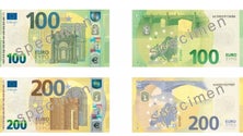 Imagem de Novas notas de 100 e 200 euros começam a circular em maio
