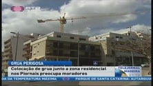 Imagem de Instalação de grua junto a zona residencial nos Piornais preocupa moradores (Vídeo)