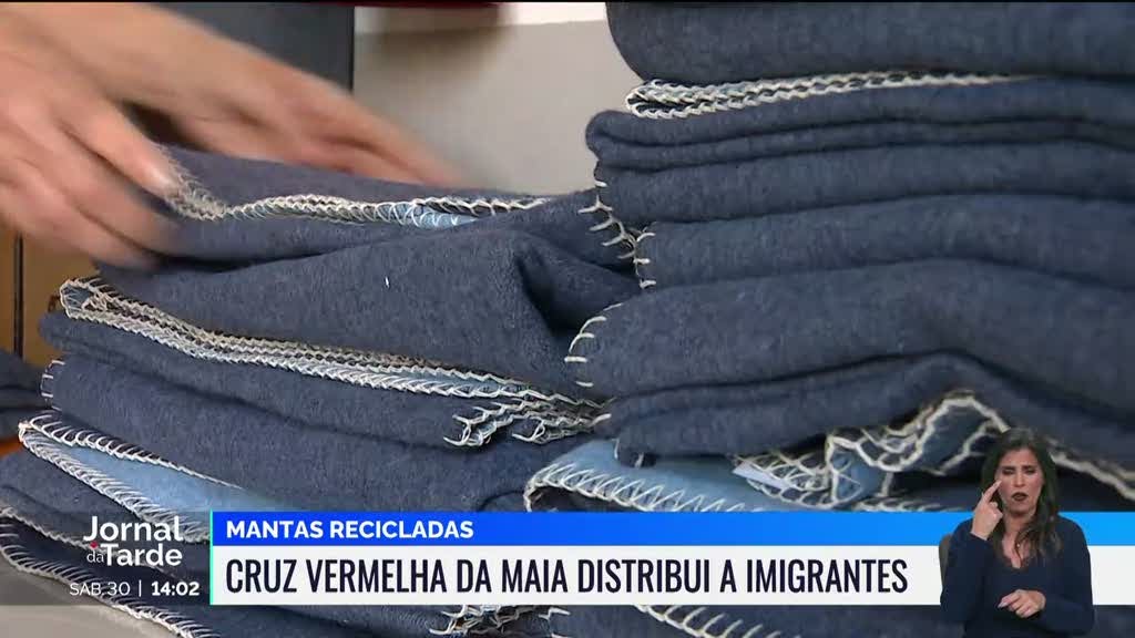 Fardas recicladas transformam-se em mantas para a Cruz Vermelha