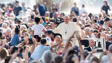 Imagem de Papa em vigilia e com missa em Lisboa