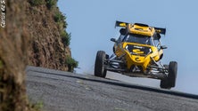 Imagem de Dinarte Nóbrega com o kartcross foi o mais rápido na Rampa da Ribeira Brava