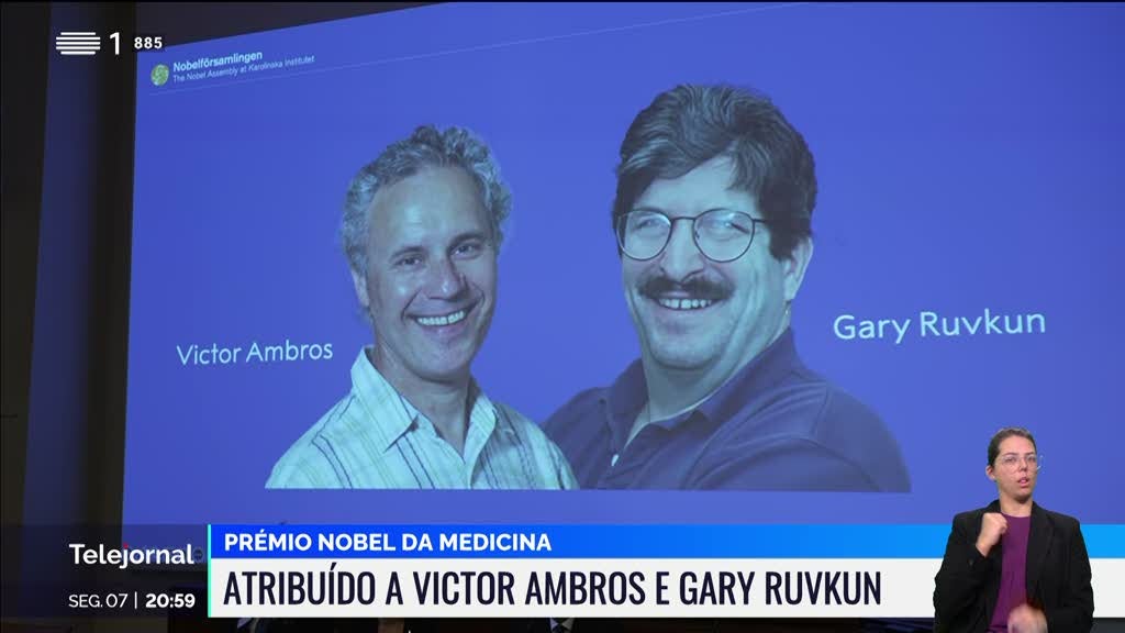 Prémio Nobel da Medicina atribuído a Victor Ambros e Gary Ruvkun