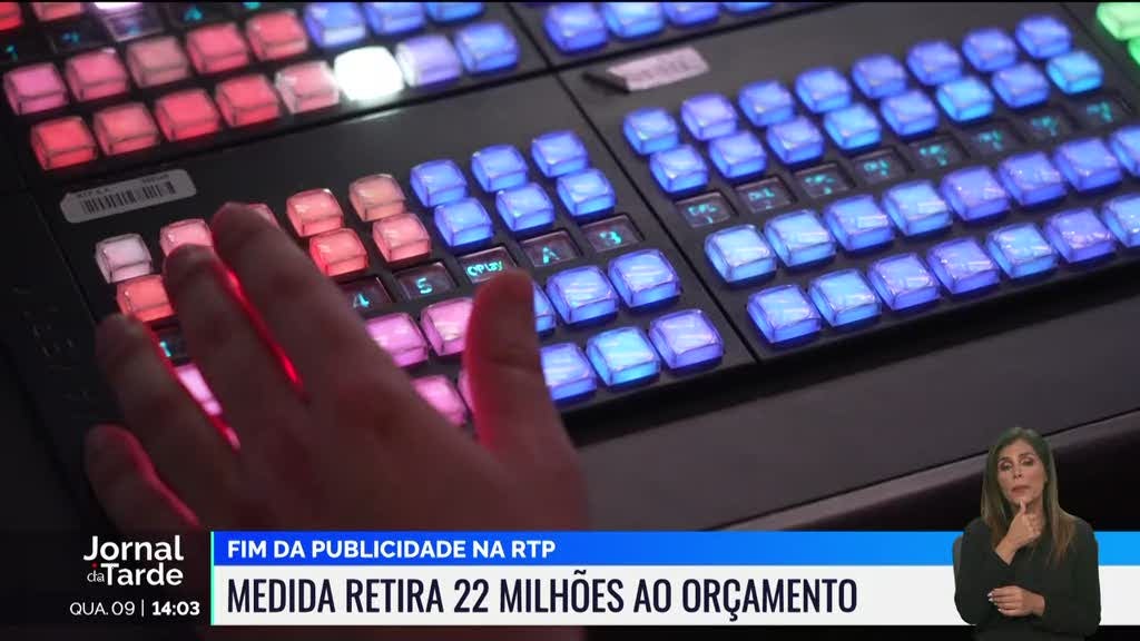 Publicidade tem peso de quase 22 milhões de euros no orçamento da RTP