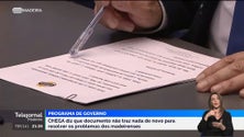 Chega diz que programa de Governo não resolve problemas (vídeo)