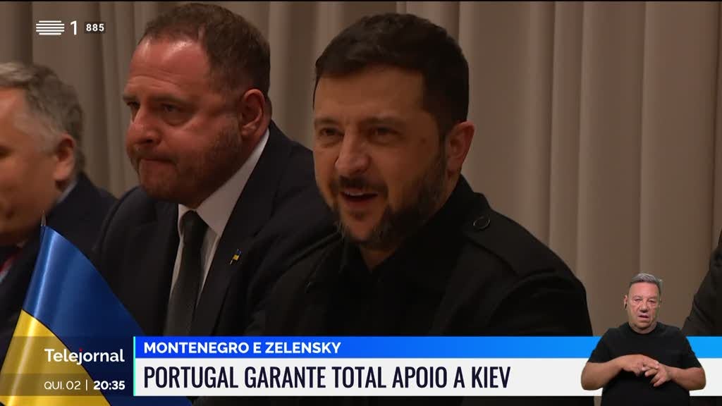 Montenegro e Zelensky. Portugal renova o apoio à Ucrânia