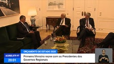 António Costa recebe Vasco Cordeiro no âmbito do Orçamento de Estado para 2020 [Vídeo]