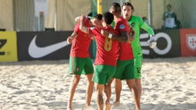 Imagem de Seleção portuguesa de futebol de praia volta a vencer Ucrânia em jogo de preparação