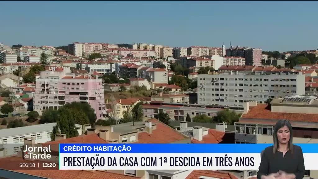 Prestação da casa com a primeira descida em três anos