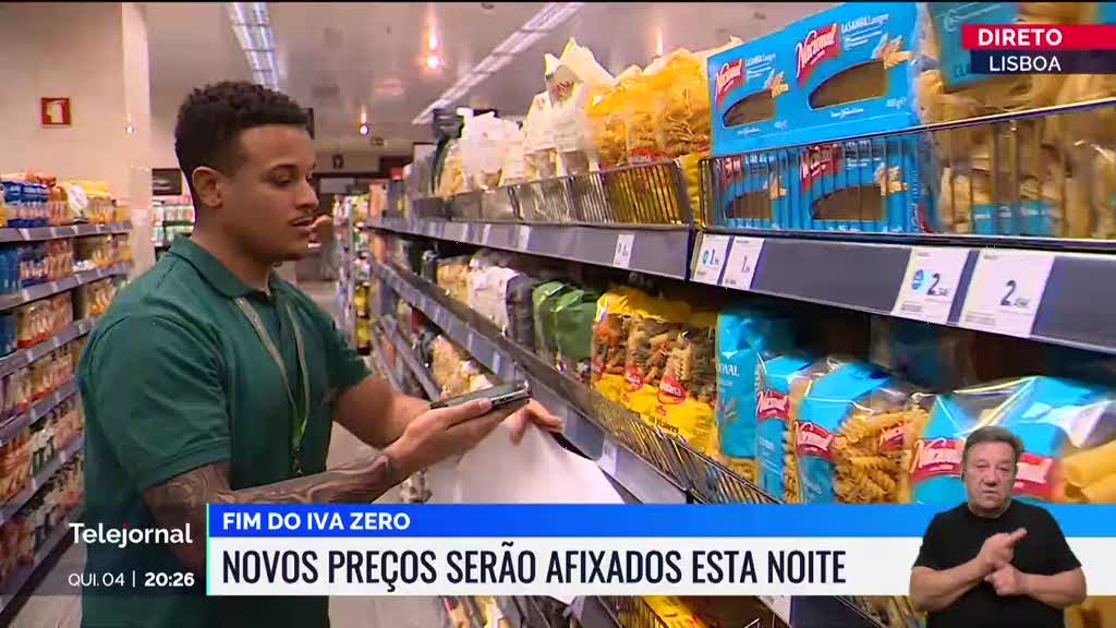 Fim do IVA Zero. Supermercados preparam-se para afixar novos preços