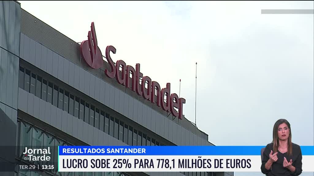 Lucros do Santander aumentaram 25%