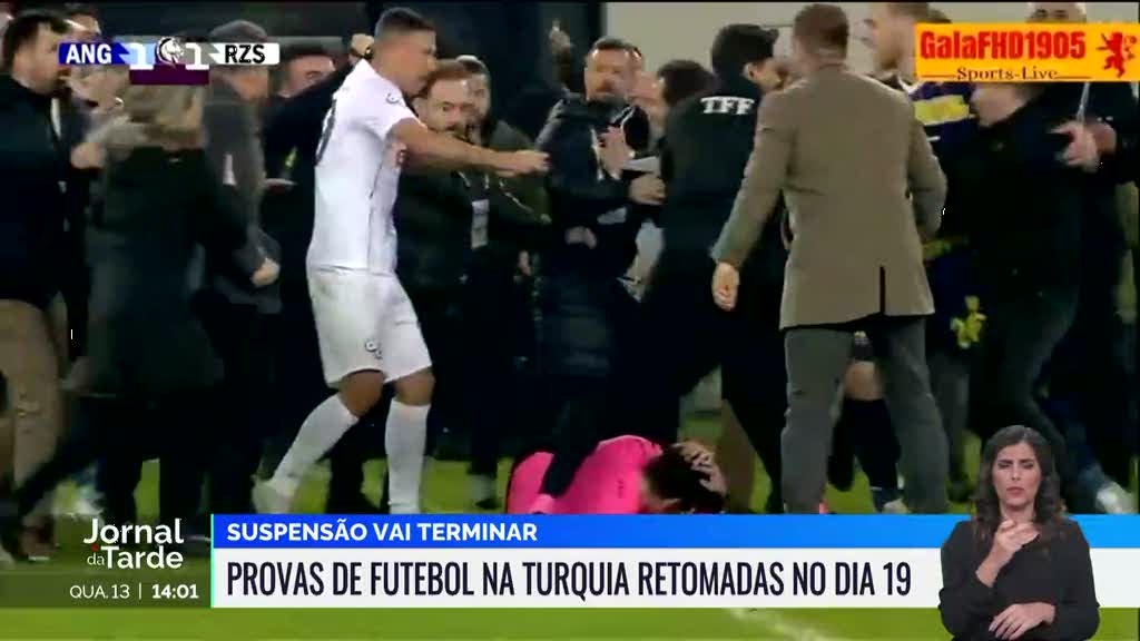 Federação turca de Futebol anunciou que jogos vão ser retomados na terça-feira