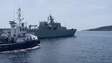 Navio NRP Setúbal acabou de zarpar do Porto do Caniçal (vídeo)