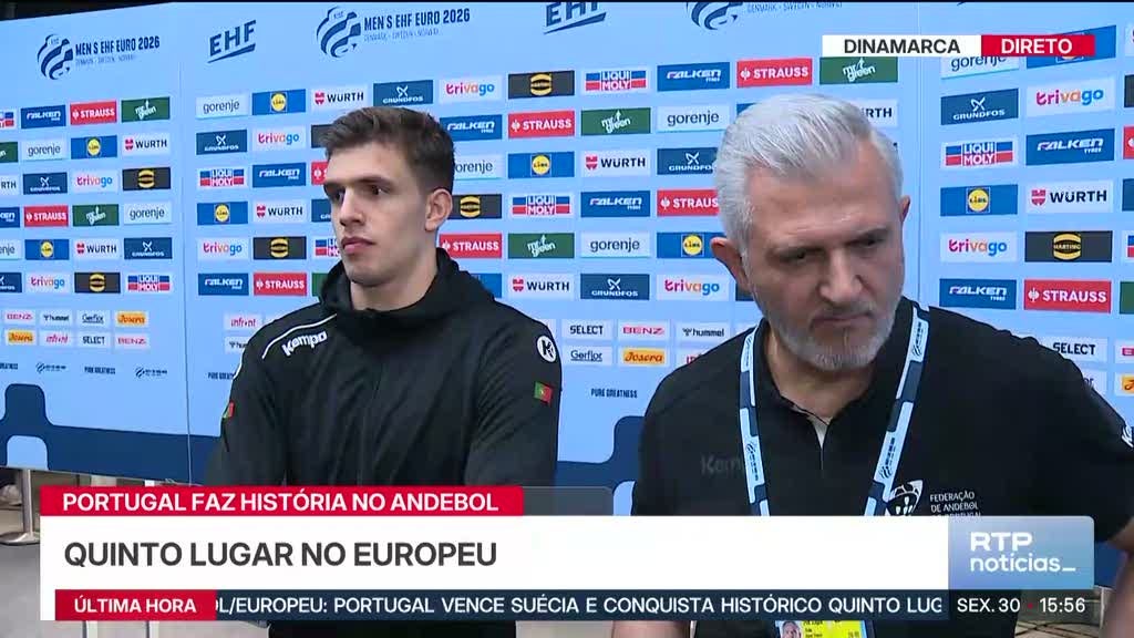 Selecionador Paulo Jorge Pereira e Kiko Costa enaltecem feito de Portugal