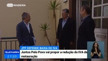 Imagem de Juntos Pelo Povo vai propor a redução do IVA da restauração (Vídeo)
