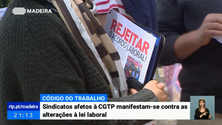 Imagem de Sindicatos afetos à CGTP manifestam-se contra as alterações à lei laboral