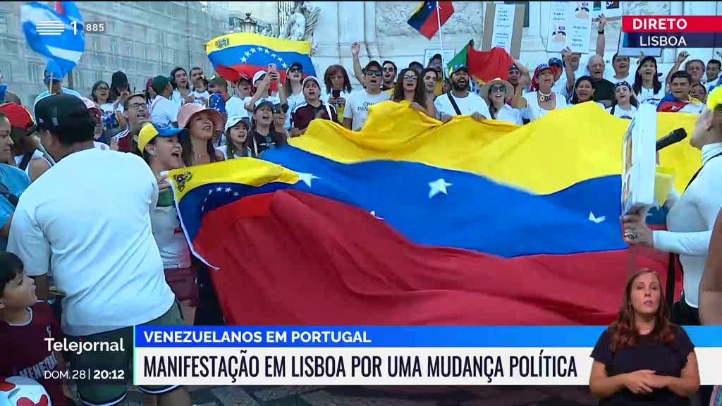 Venezuelanos em Lisboa manifestam-se por uma mudança política