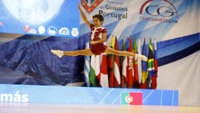 Imagem de Campeão mundial de ginástica aeróbica recebido em festa (Vídeo)