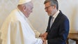 Imagem de Papa Francisco feliz com o regresso a Lisboa