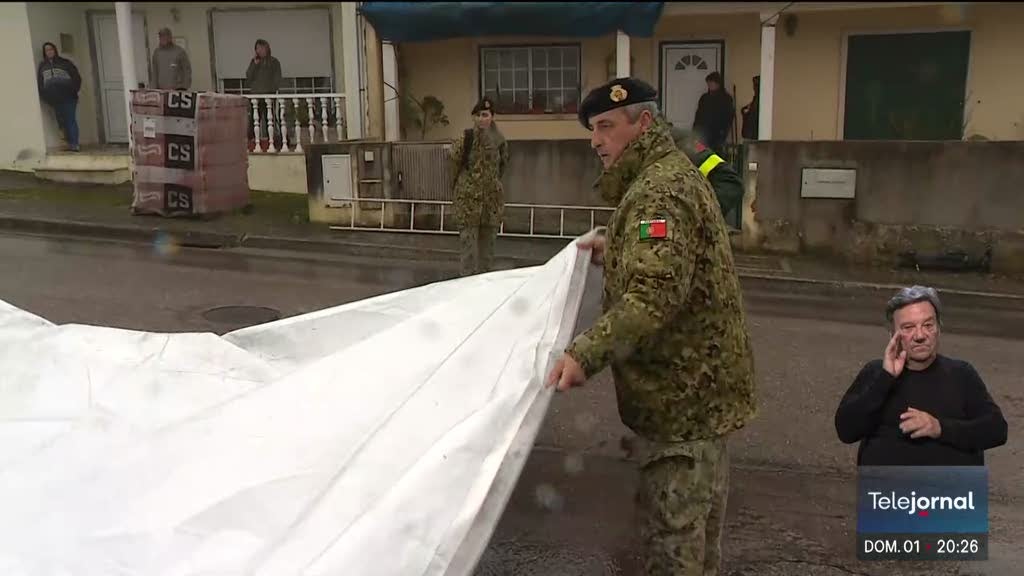 Centenas de militares apoiam populações afetadas pela tempestade