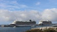 Porto do Funchal: os dois navios habituais e quase 10 mil pessoas