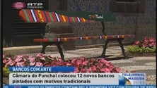 Bancos com arte no Funchal (Vídeo)