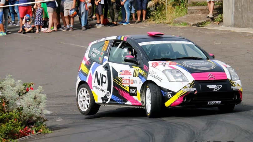 Pedro Faria e Nuno Rodrigues em Citroen C2 no Rali Municípios de Câmara de Lobos e Funchal