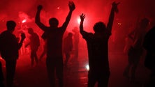 Imagem de Nove jovens detidos por roubos nos festejos do Benfica em Lisboa