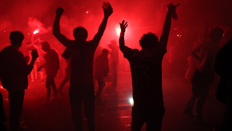 Nove jovens detidos por roubos nos festejos do Benfica em Lisboa