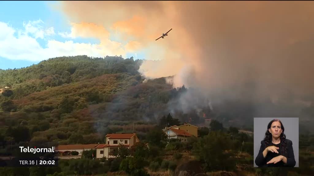 Incêndio descontrolado na Serra da Estrela
