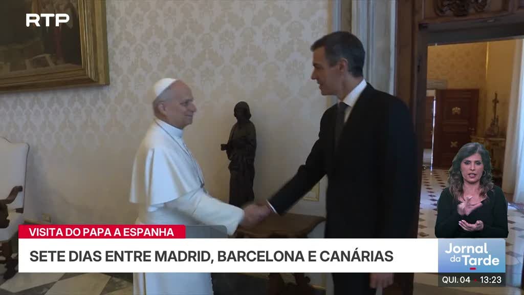 Papa Leão XIV começa a visita a Espanha no sábado