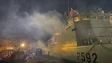 Imagem de NRP Mondego com os dois motores inoperantes, sem água e sem luz