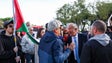 Imagem de Marcelo confrontado pelos manifestantes Pró-Palestina (vídeo)