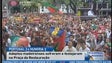 O jogo de Portugal juntou muitos adeptos Madeirenses na Praça da Restauração (Vídeo)