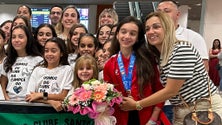 Imagem de Madalena Costa foi recebida com entusiasmo no aeroporto da Madeira (vídeo)