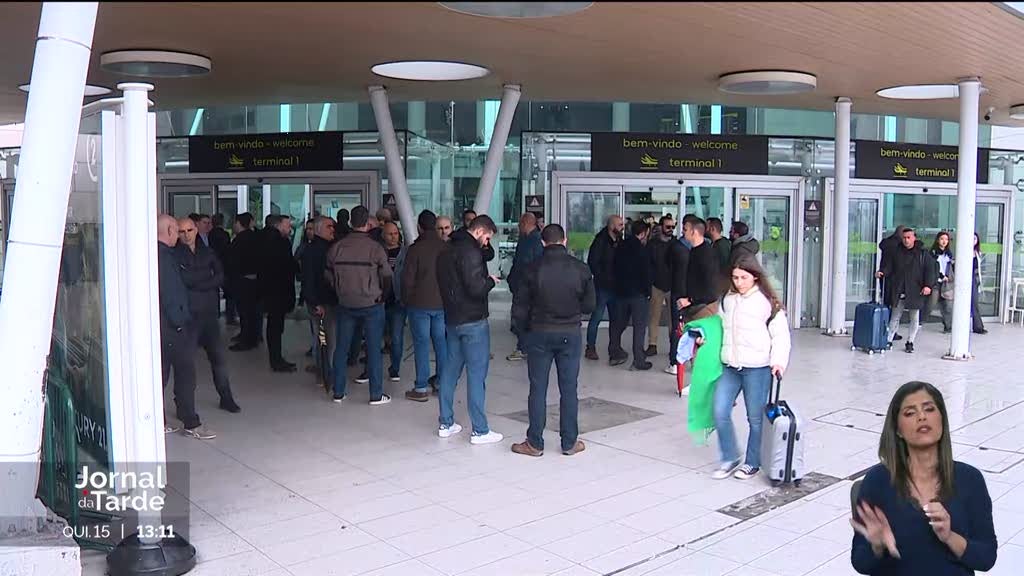 Forças de segurança em protesto nos aeroportos