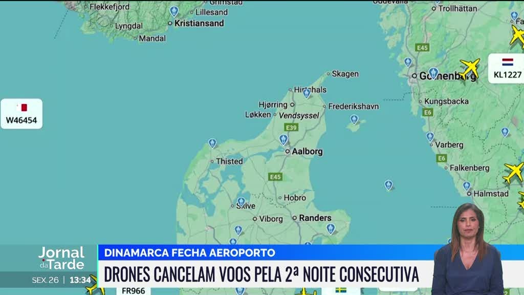 Drones. Espaço aéreo da Dinamarca foi encerrado pela segunda noite consecutiva