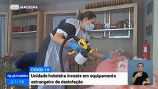 Imagem de Covid-19: Hotel no Funchal investe em equipamento estrangeiro de desinfeção (Vídeo)