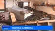 Recheio de casa na Ponta Delgada ficou completamente destruído (vídeo)