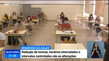 Imagem de Covid-19: Aulas presenciais voltam em setembro com turmas menores e horários desfasados (Vídeo)