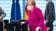 Imagem de Merkel favorável a um «curto confinamento»