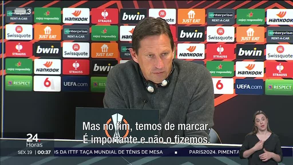 Treinador do Benfica considera que equipa criou oportunidades suficientes para vencer Marselha