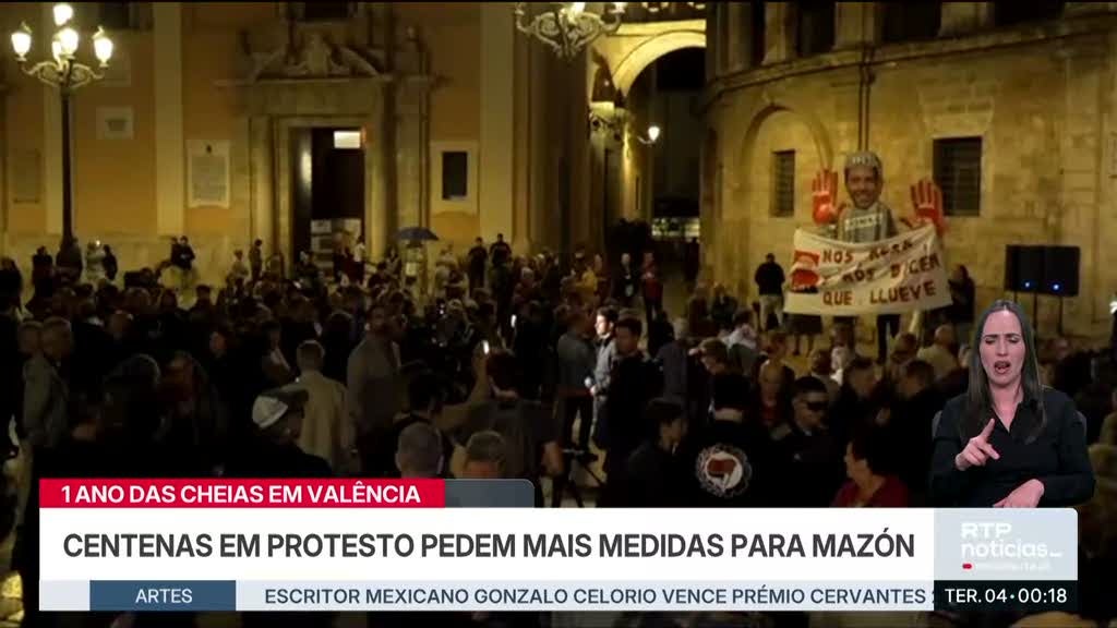 Valência. Centenas na rua pela prisão de Carlos Mazón